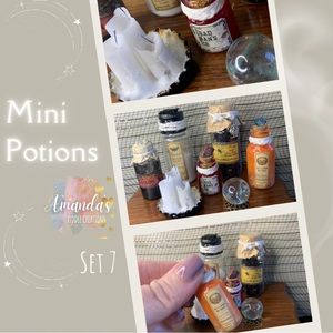Set 7: Halloween Mini Potion Set | Magic Set | Witch Set